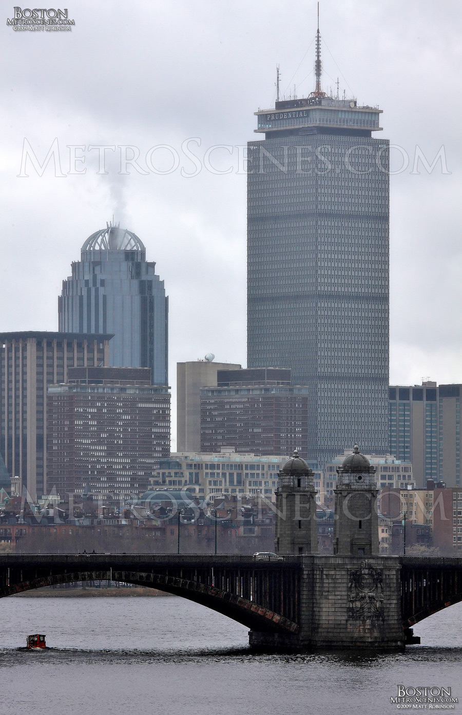 Prudential Center and the Charles River