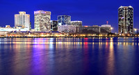 Norfolk and Virginia Beach Skyline