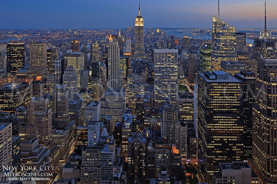 new york skyline night time. Night time in New York City