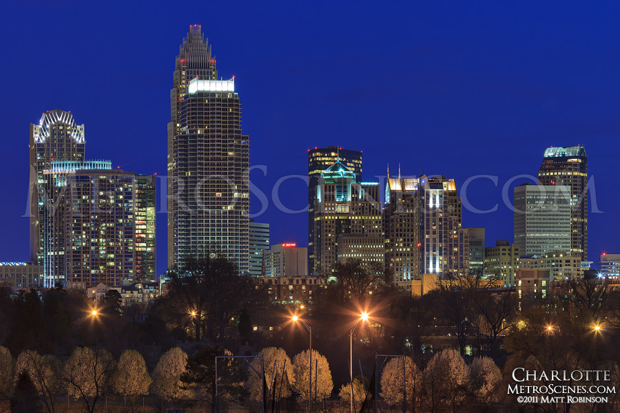 Charlotte at night