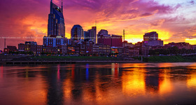 Nashville, Tennesee Skyline views