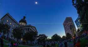Total Solar Eclipse from Downtown Columbia, SC