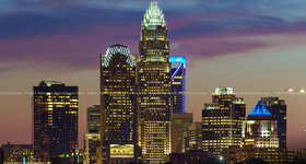 Charlotte Skyline at night – September 2014