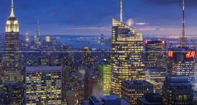 New York City Skyline at Night in 2014