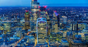 London, England Skyline in 2019