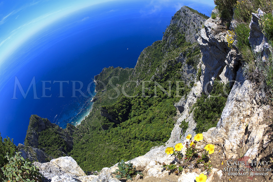 Views from the Isle of Capri, Italy