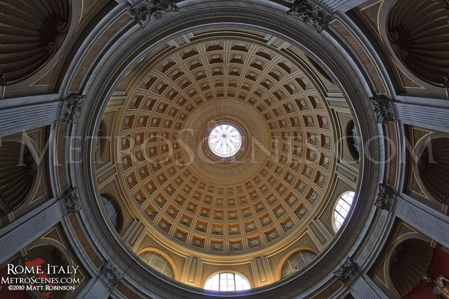 One of the many rotundas at the Vatican Museum