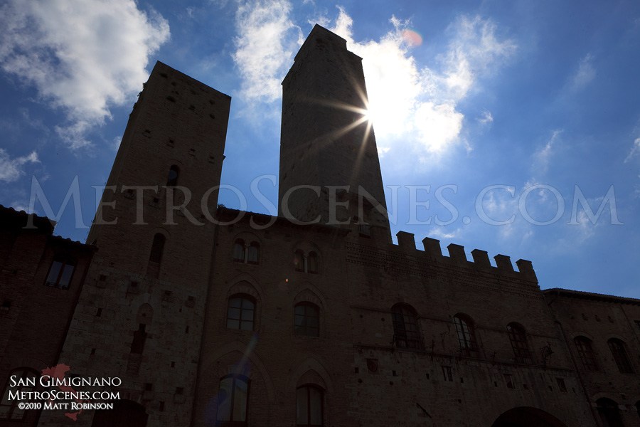 Sunburst in San Gimignano