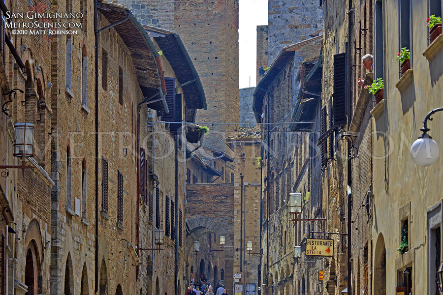 Terminating views in San Gimignano