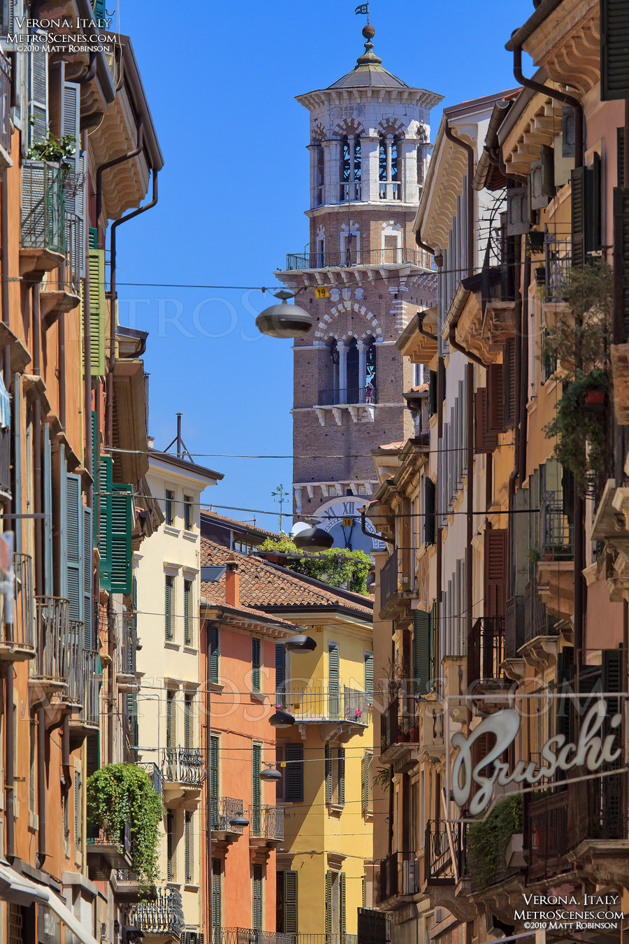 Colorful facades in Verona