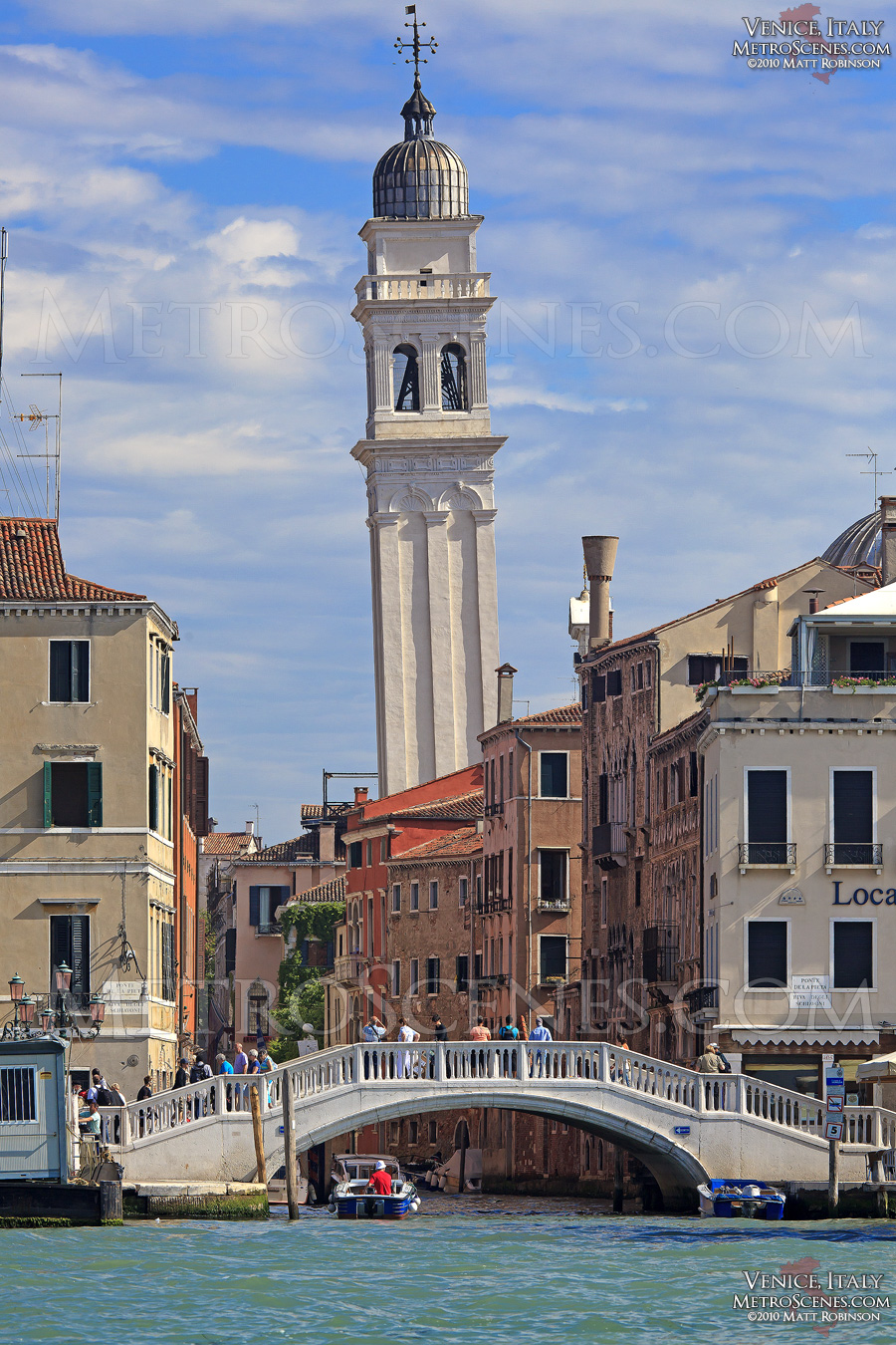 Leaning bell tower in Venice