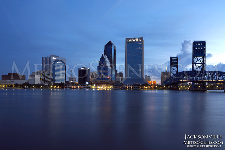 Jacksonville Skyline across St. Johns River