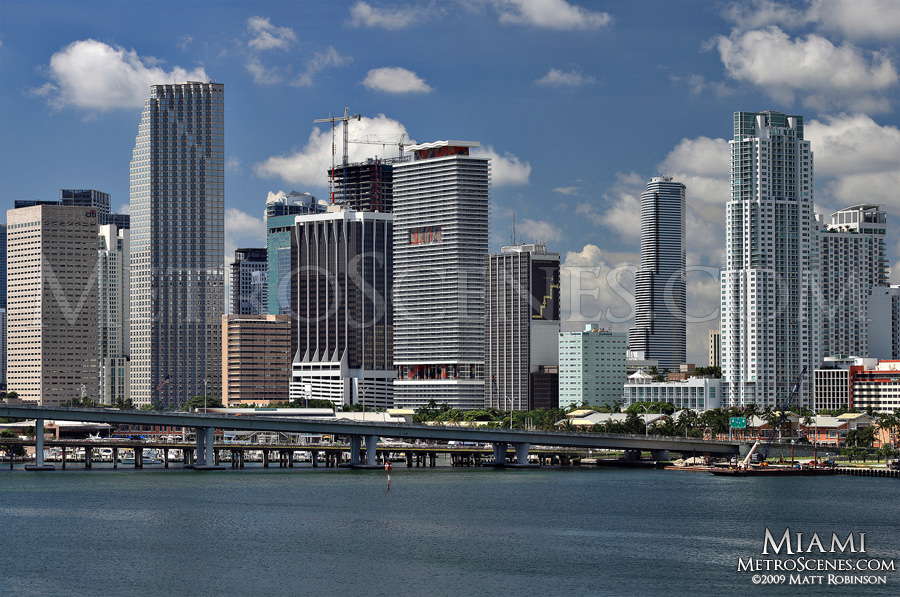 Downtown Miami across Biscayne Bay