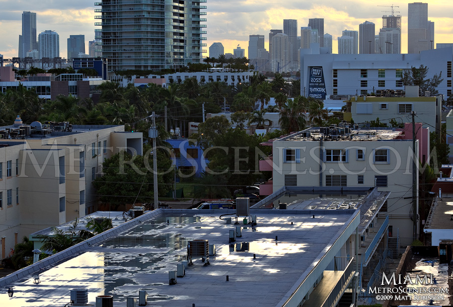 South beach after a rain shower