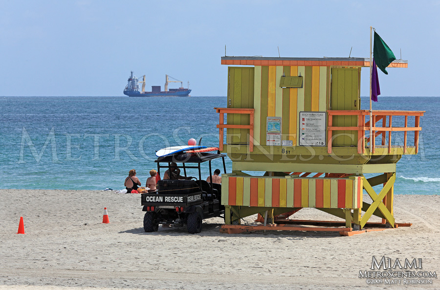 Lifeguard station on South Beach