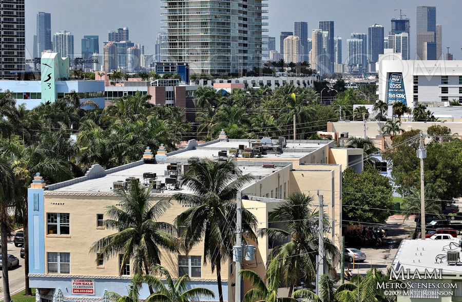 Miami skyline from South Beach