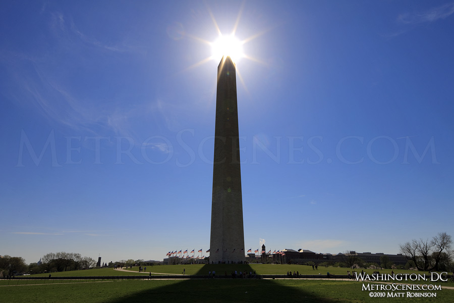 Sunburst atop the Washington Monument