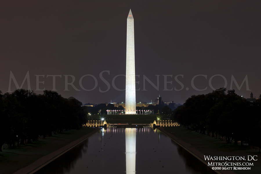 Washington Monument and reflecting pool