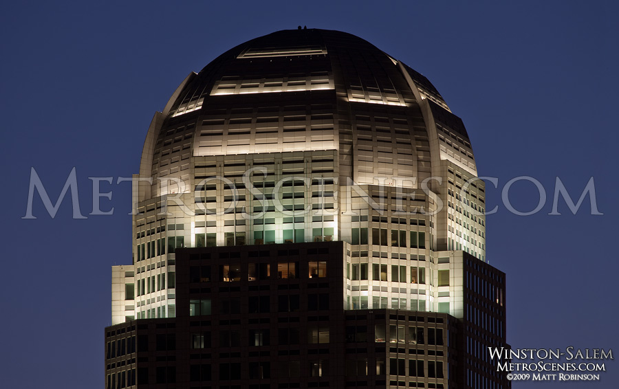 Wachovia Building crown, Winston Salem